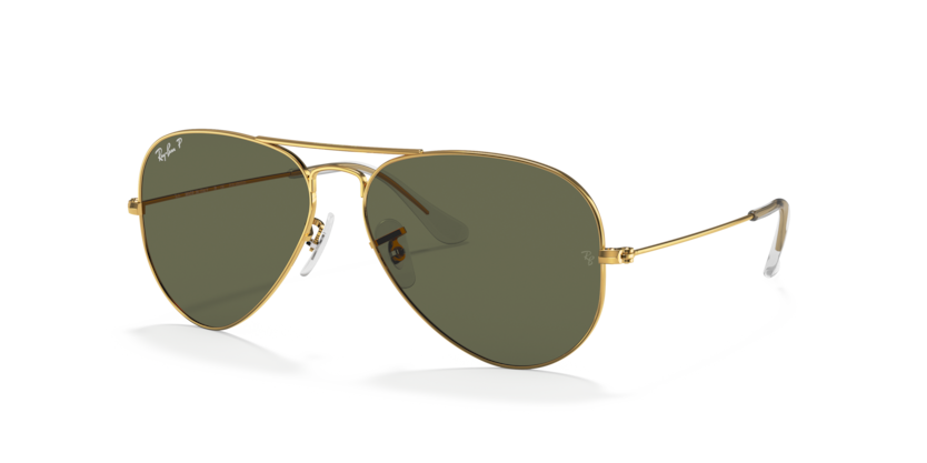 Ray-Ban Okulary przeciwsłoneczne z polaryzacją AVIATOR LARGE METAL RB3025 - 001/58