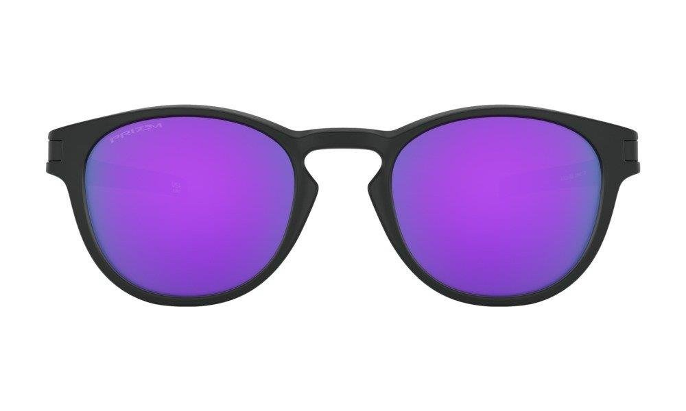 Oakley Sunglasses LATCH Matte Black/Prizm Violet OO9265-55 