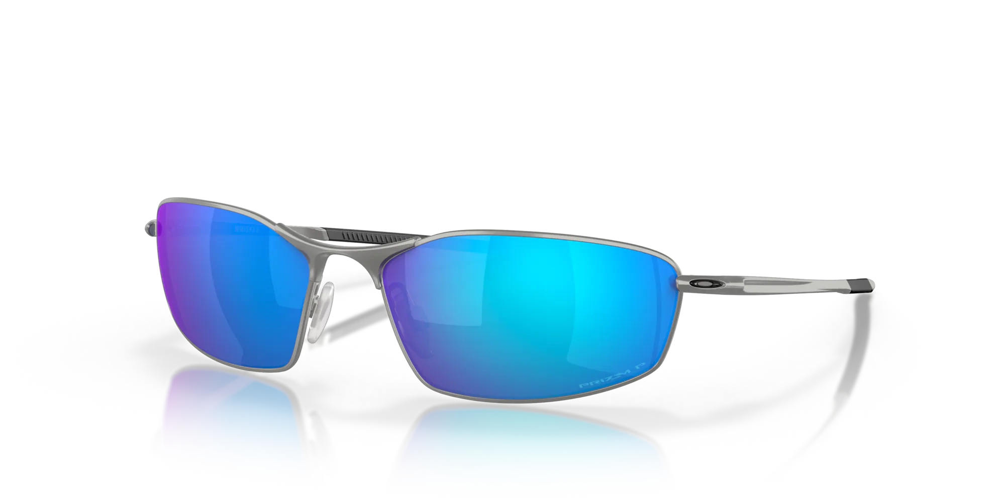 Oakley Sunglasses WHISKER Satin Chrome/Prizm Sapphire Iridium Polarized OO4141-04