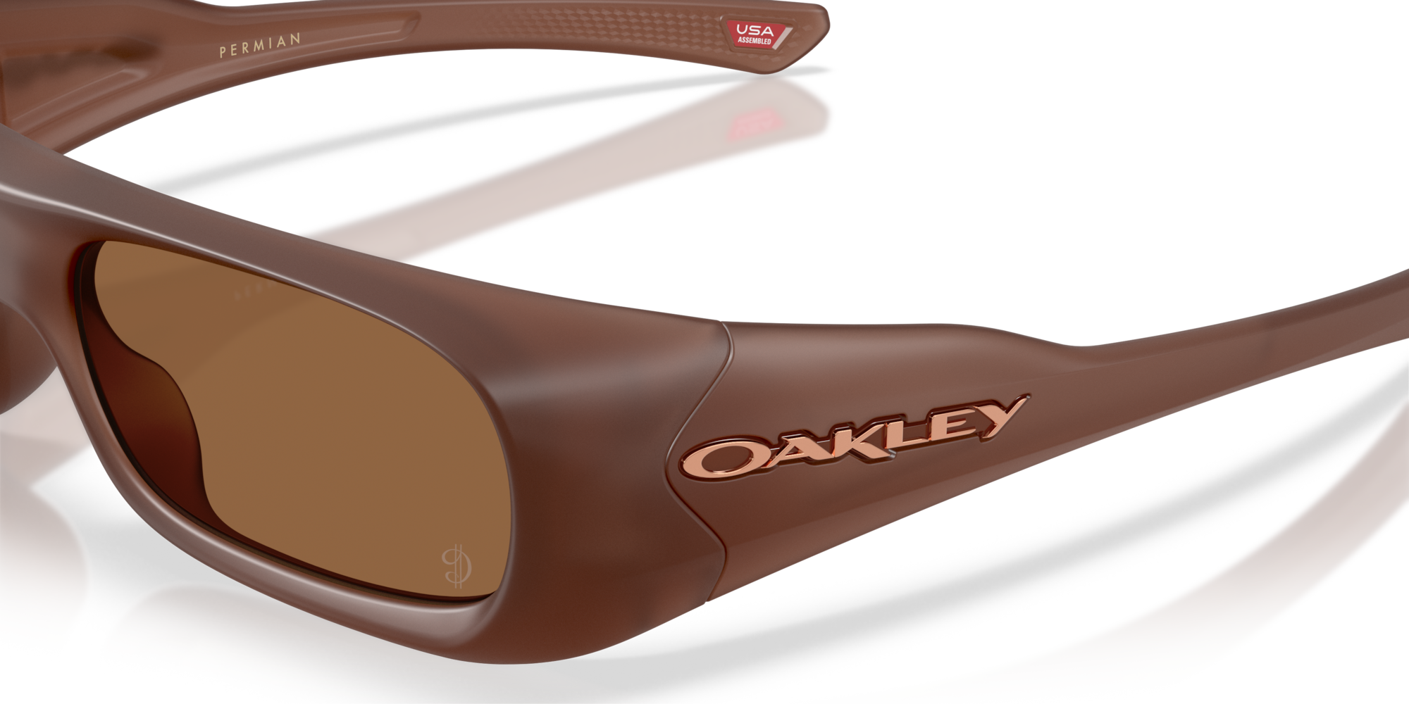 Oakley Sunglasses PERMIAN Damian Lillard Signature Series Matt Transparent Mahogany/Prizm Bronze Gradient OO9520-10