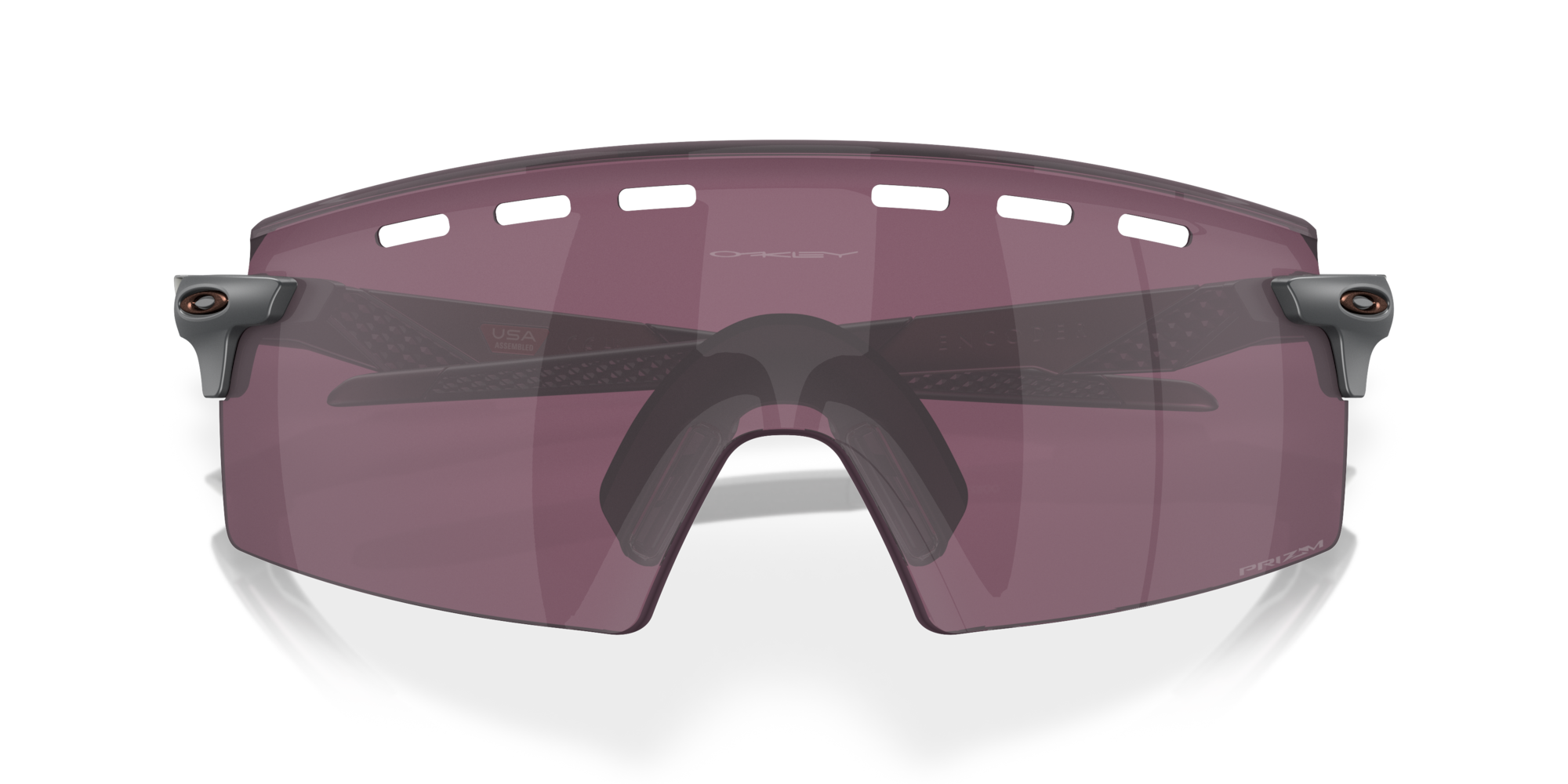 Oakley Sunglasses ENCODER STRIKE VENTED Matte Grey Smoke/Prizm Road Black OO9235-10