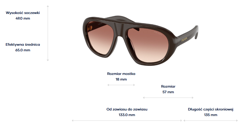 Prada Okulary przeciwsłoneczne PR C05S-27I70X