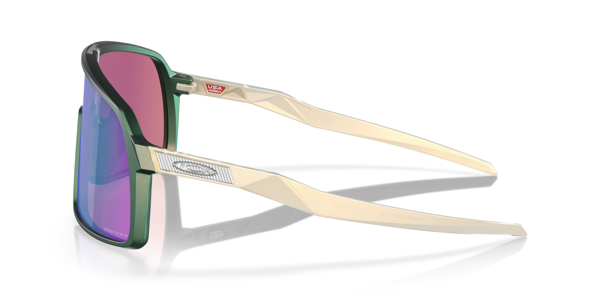 Oakley Okulary przeciwsłoneczne SUTRO Matte Silver Green/Prizm Road Jade OO9406-A2