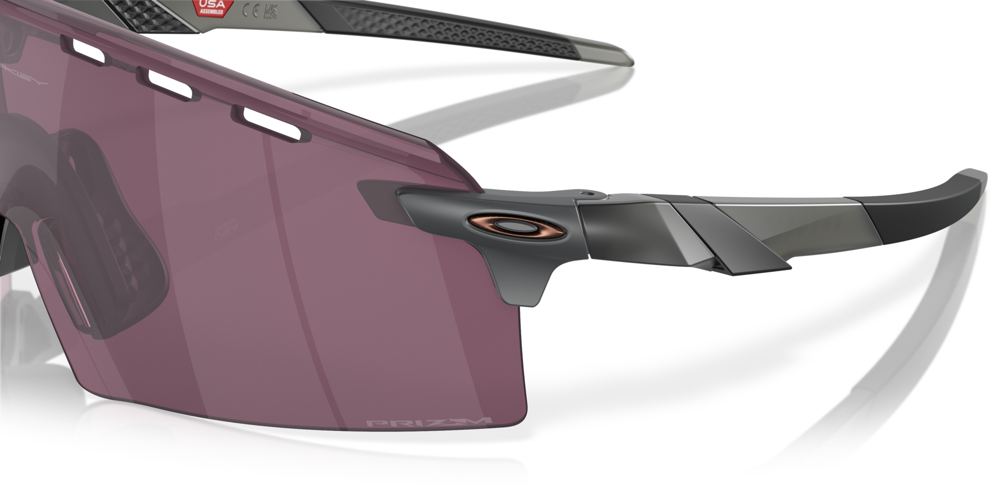 Oakley Sunglasses ENCODER STRIKE VENTED Matte Grey Smoke/Prizm Road Black OO9235-10