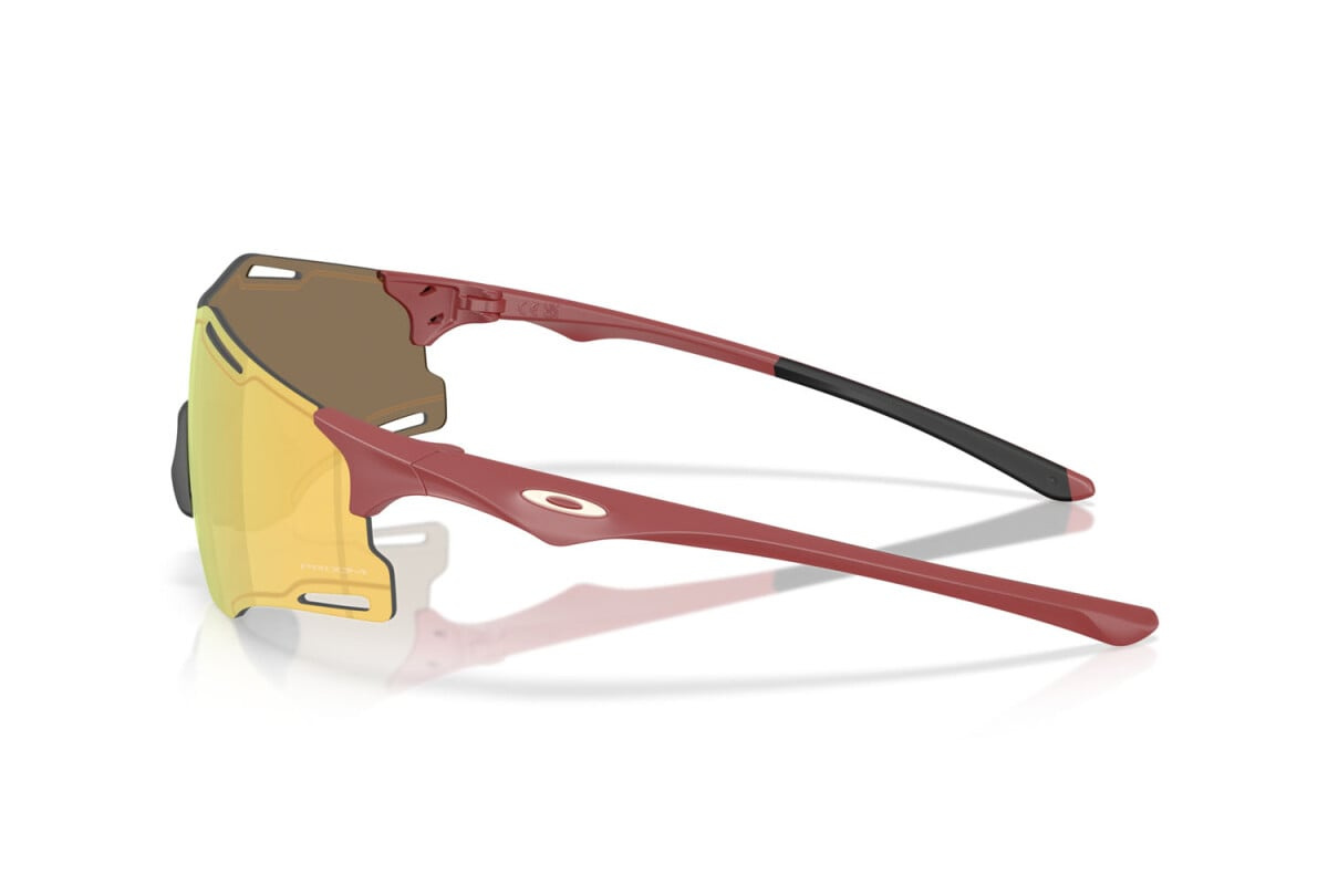 Oakley Okulary przeciwsłoneczne CYBR ZERO Matte Iron Red / Prizm 24k OO9512D-03