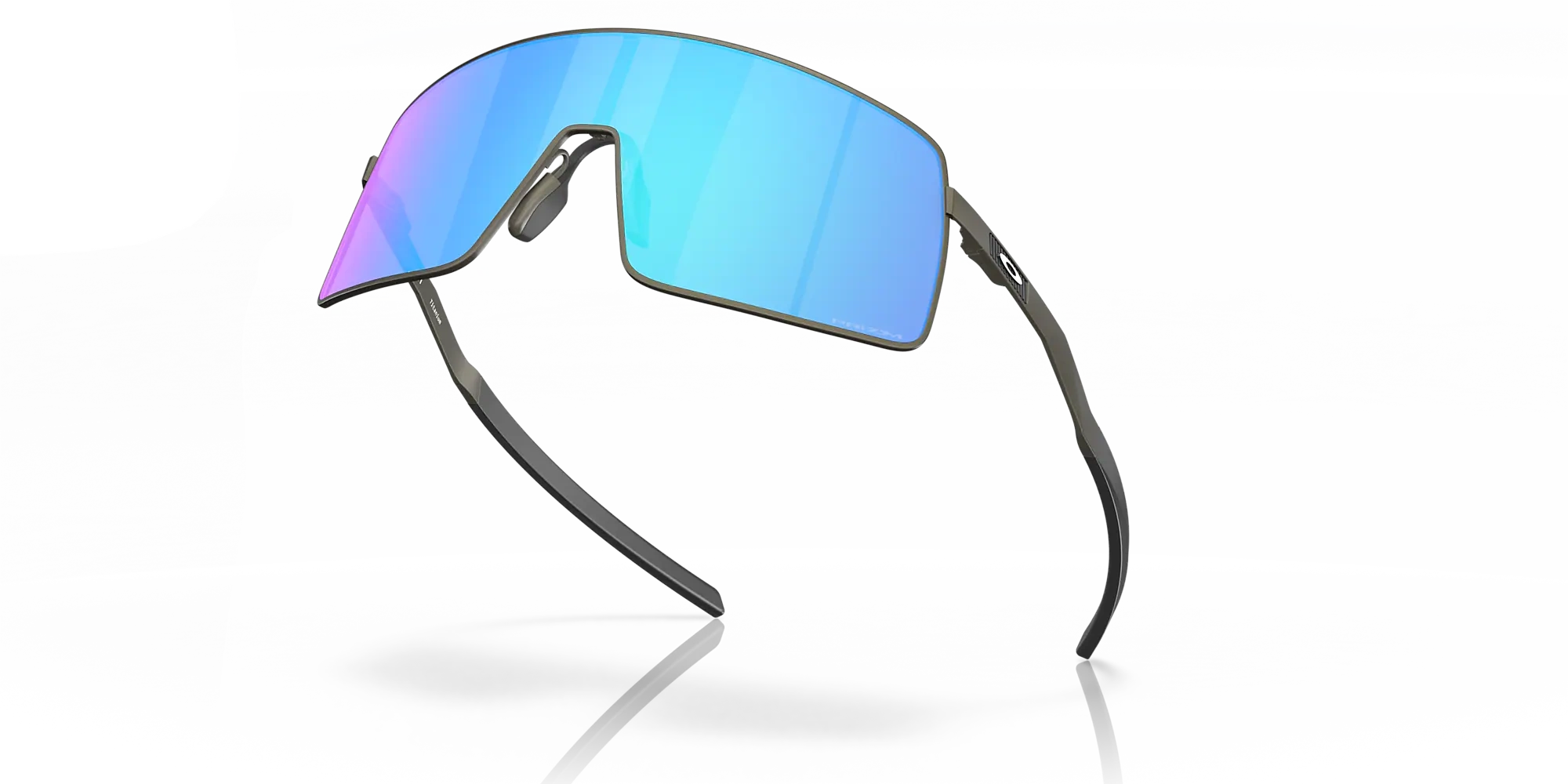 Oakley Sunglasses Sutro TI Satin Lead, Prizm Sapphire OO6013-04