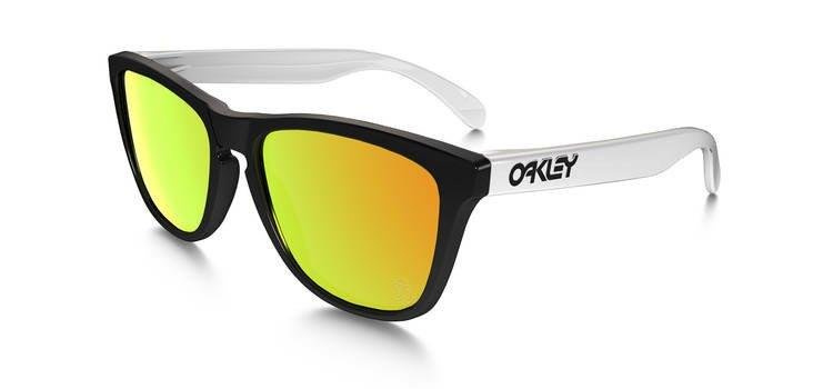 Oakley Sunglasses  SPECIAL EDITION HERITAGE FROGSKINS Black/Fire Iridium 24-418