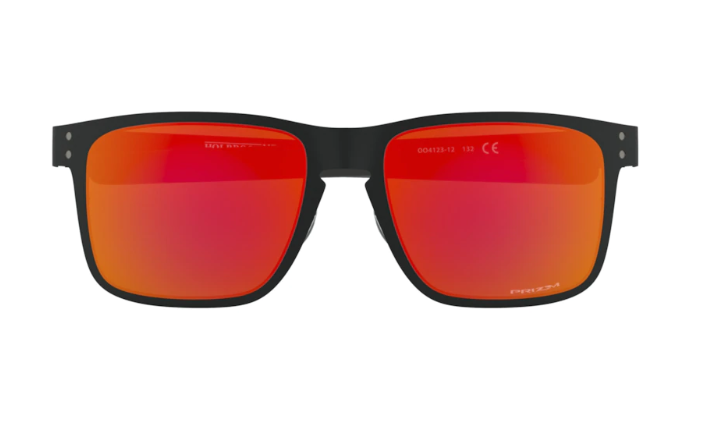 Oakley Okulary przeciwsłoneczne HOLBROOK METAL Matte Black/Prizm Ruby OO4123-12