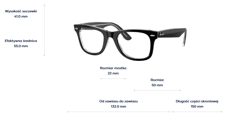 Ray-Ban Vista Okulary korekcyjne Wayfarer Ease RX4340V-2034