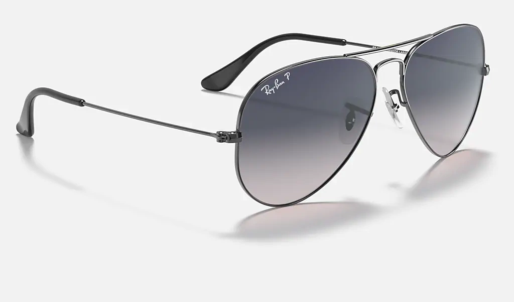 Ray-Ban Okulary przeciwsłoneczne z polaryzacją AVIATOR LARGE METAL RB3025 - 004/78