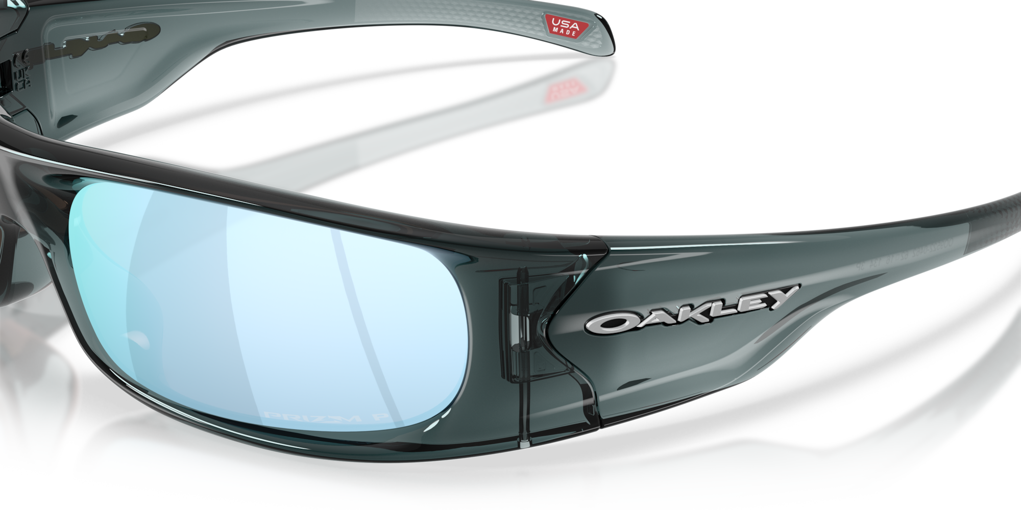 Oakley Okulary przeciwsłoneczne HIGHLAND Crystal Black / Prizm Deep Water Polarized OO9522-04