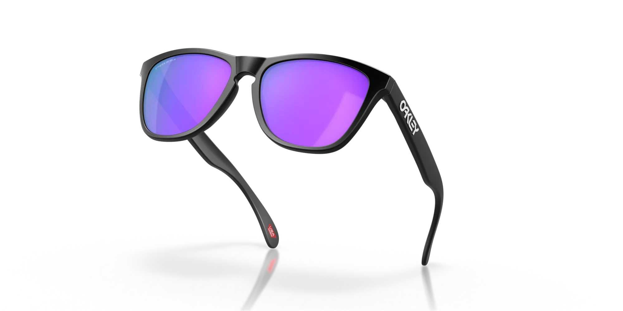 Oakley Okulary przeciwsłoneczne FROGSKINS Matte Black/Prizm Violet OO9013-H6