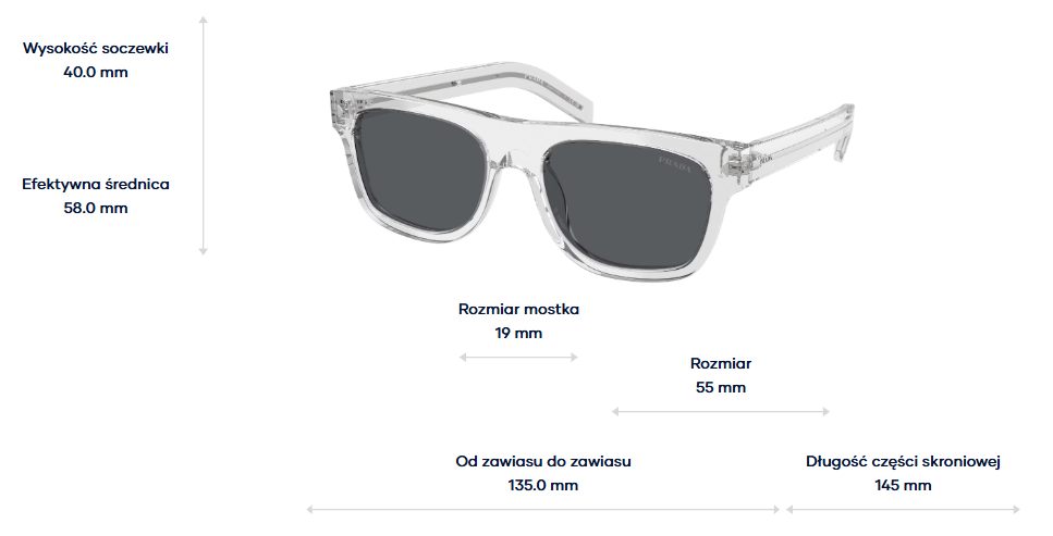 Prada Okulary przeciwsłoneczne PR B12S-12R07T