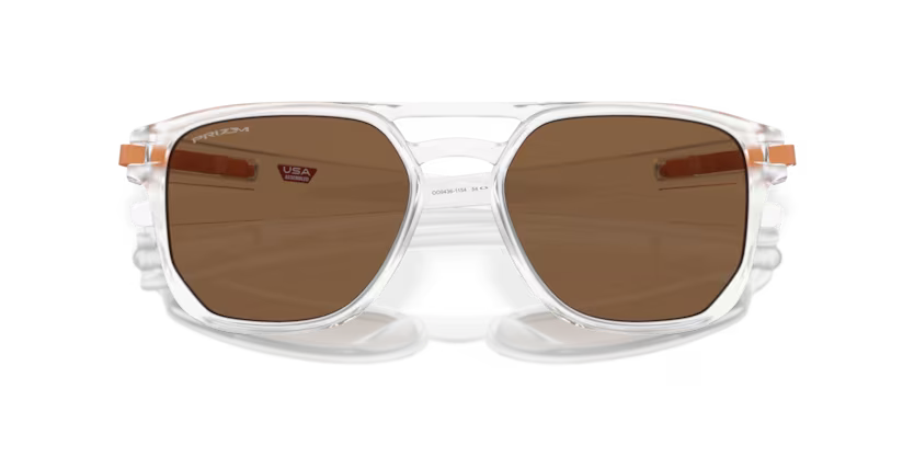 Oakley Okulary przeciwsłoneczne LATCH BETA Matte Clear / Prizm Bronze OO9436-11