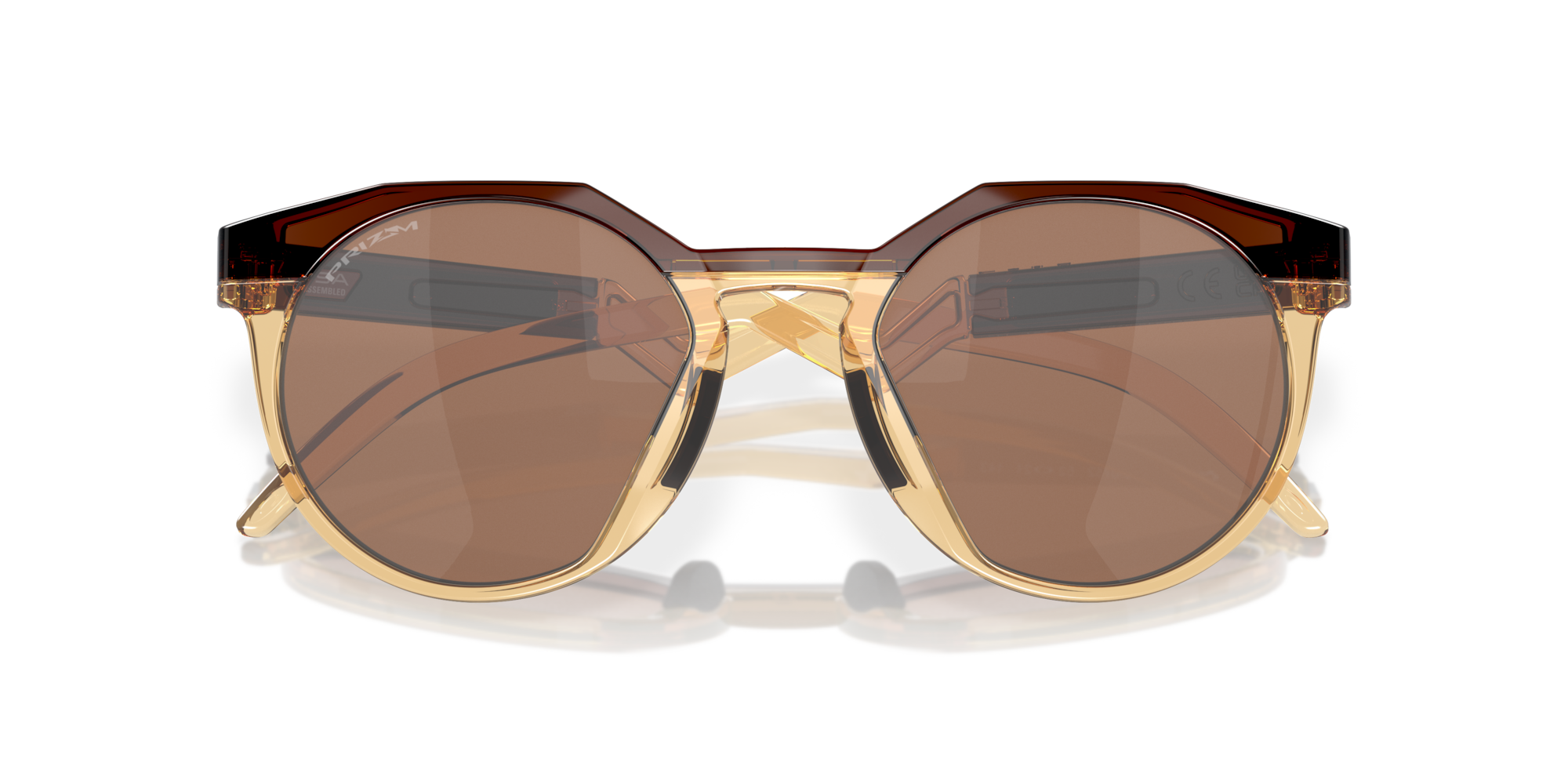 Oakley Sunglasses Kylian Mbappé Signature Series HSTN Dark Amber Light Curry/Prizm Tungsten OO9242-07