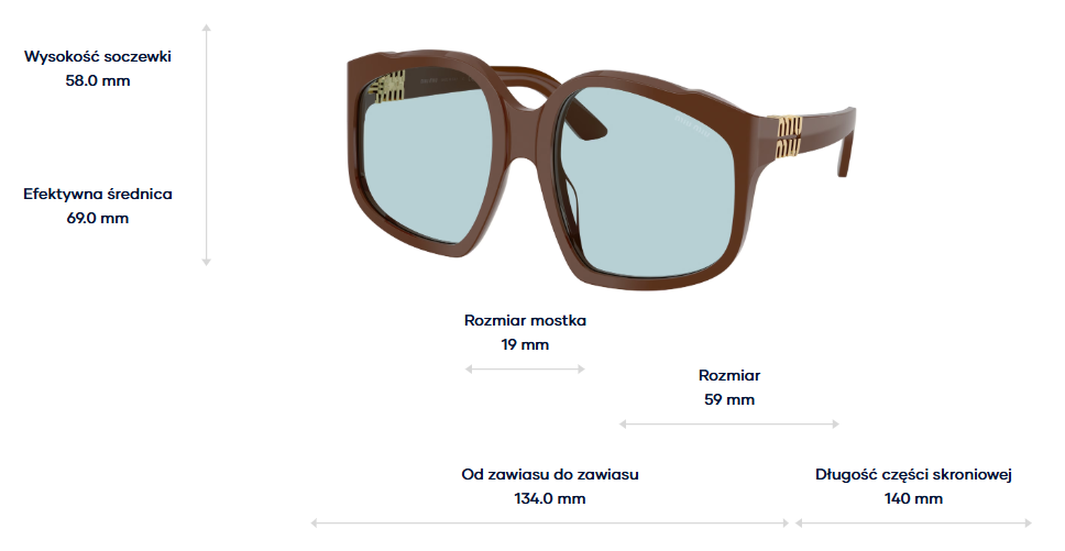 Miu Miu Okulary przeciwsłoneczne MU A07S-24D20R