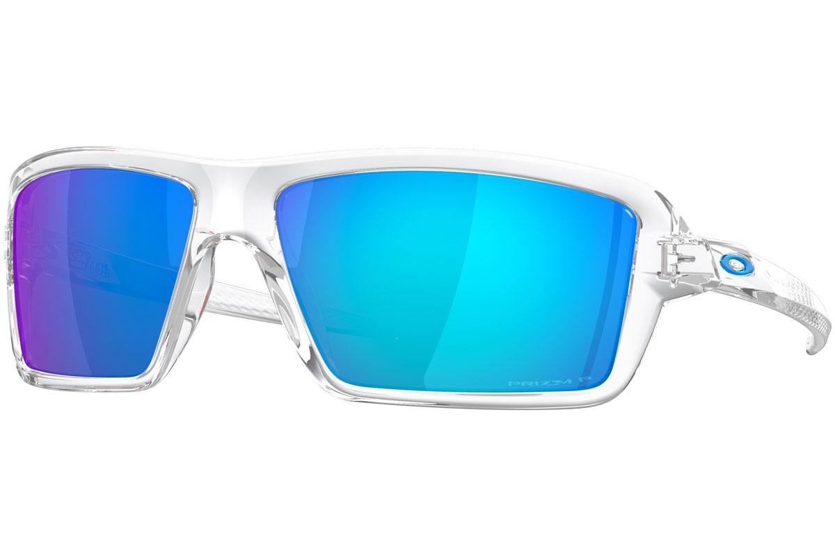 Oakley Okulary przeciwsłoneczne CABLES OO9129-05 Polished Clear, Prizm Sapphire Polarized