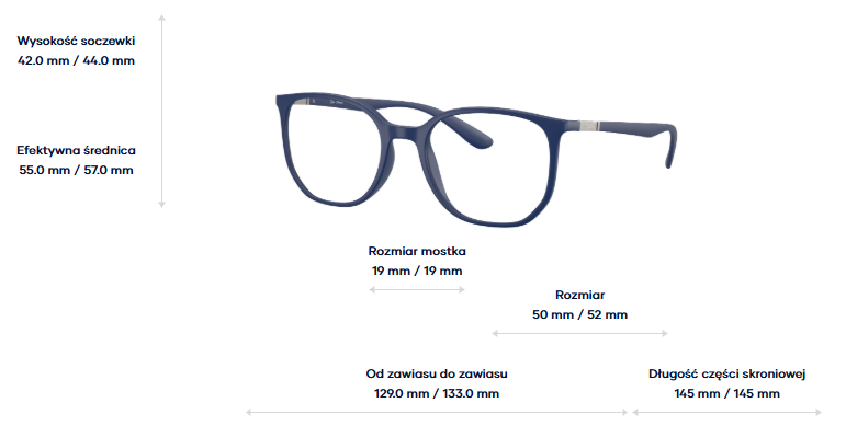 Ray-Ban Okulary korekcyjne RX7397-5207