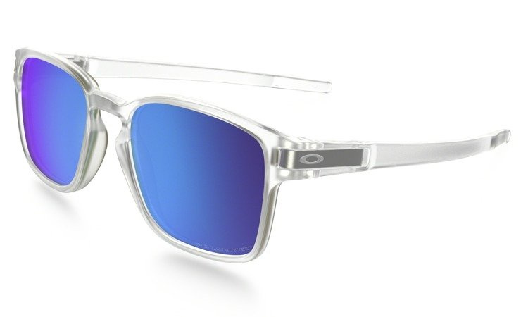 Oakley Okulary przeciwsłoneczne LATCH SQ Matte Clear/Sapphire Iridium Polarized OO9353-06