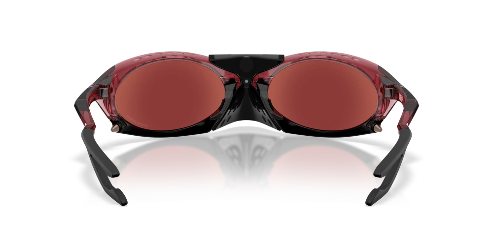 Oakley Okulary przeciwsłoneczne PLANTARIS Transparent Iron Red/Prizm Snow Black Iridium OO9437-16