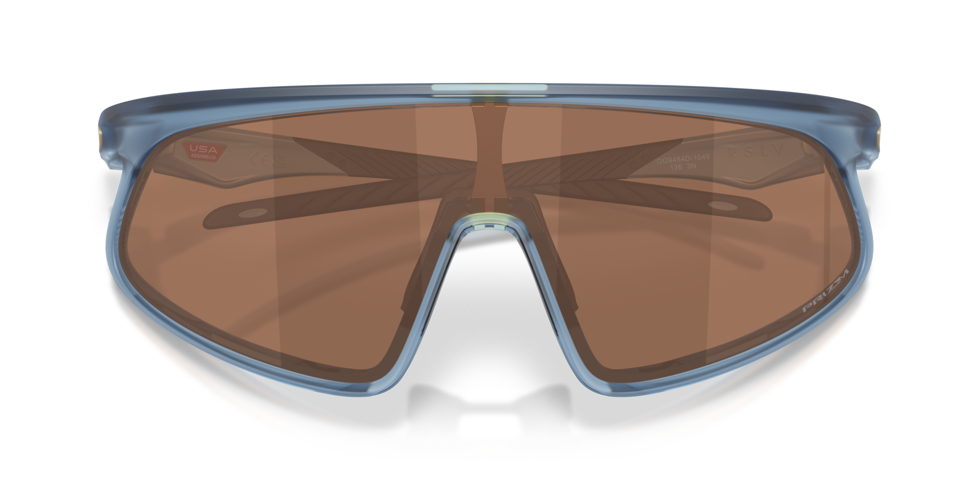 Oakley Okulary przeciwsłoneczne RSLV Matte Transparent Abyss / Prizm Tungsten OO9484D-10