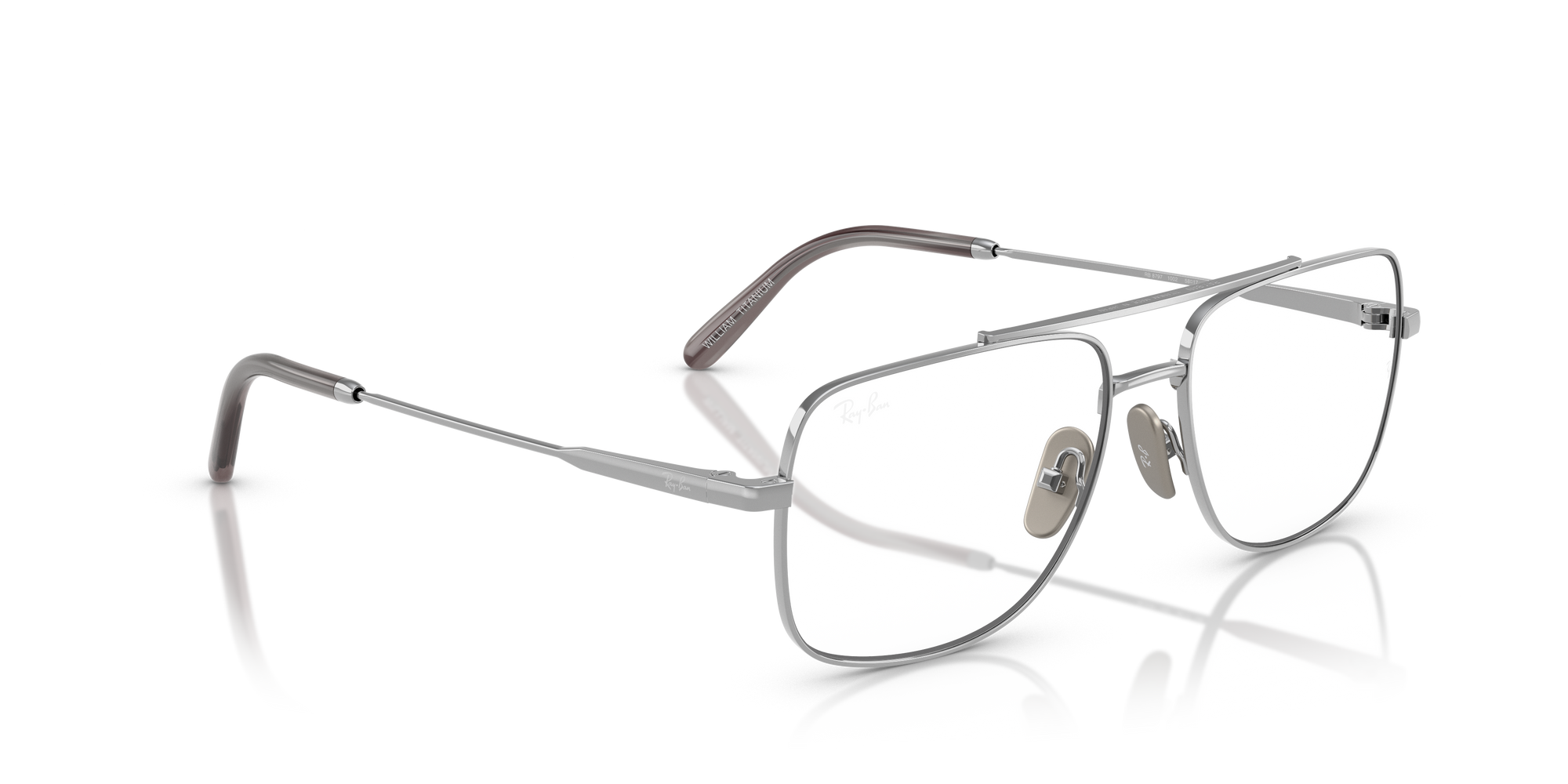 Ray-Ban Okulary korekcyjne WILLIAM TITANIUM RX8797-1002