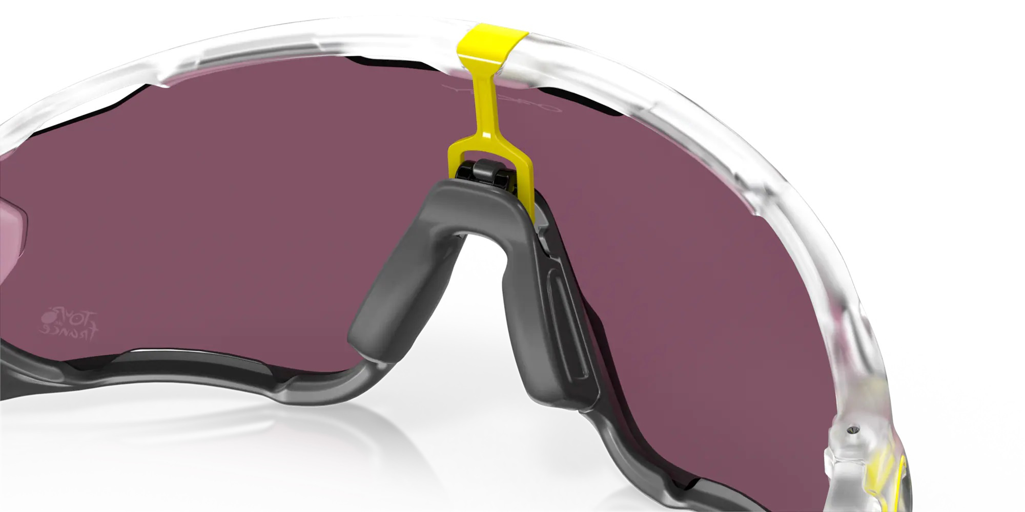 Oakley Okulary przeciwsłoneczne JAWBREAKER Tour de France 2022 Matte Clear/Prizm Road Black OO9290-72
