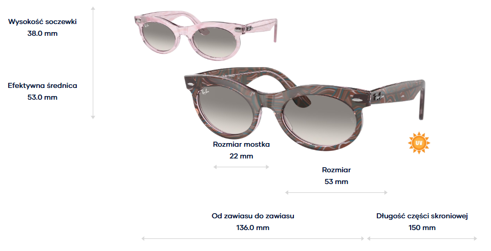 Ray-Ban Okulary przeciwsłoneczne WAYFARER OVAL RB2242-138432