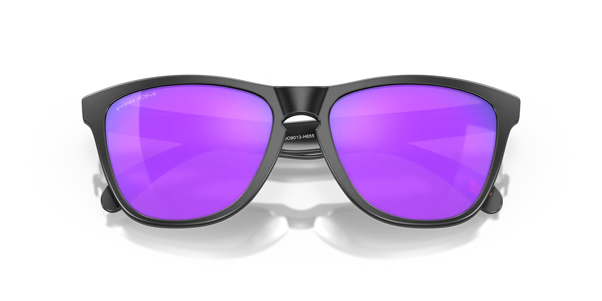 Oakley Okulary przeciwsłoneczne FROGSKINS Matte Black/Prizm Violet OO9013-H6