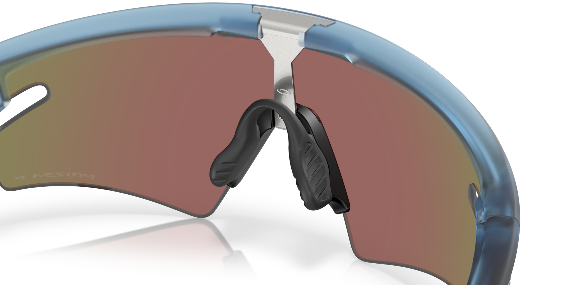 Oakley Okulary przeciwsłoneczne SPHAERA SLASH Matt Transparent Stonewash / Prizm Sapphire Polarized OO9499-03