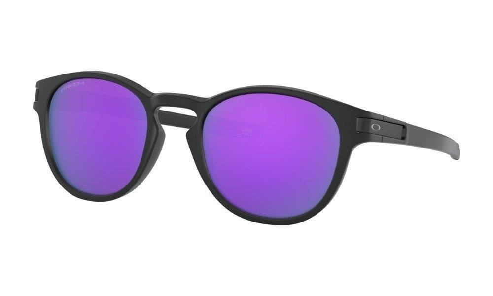 Oakley Sunglasses LATCH Matte Black/Prizm Violet OO9265-55