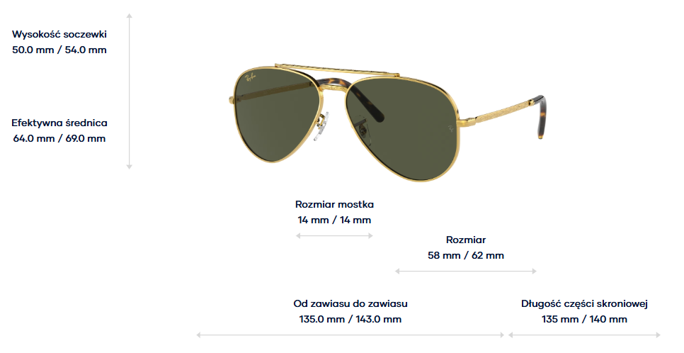 Ray-Ban Sunglasses NEW AVIATOR RB3625-919631