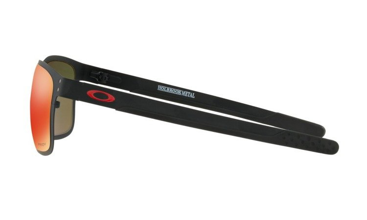 Oakley Sunglasses HOLBROOK METAL Matte Black/Prizm Ruby OO4123-12