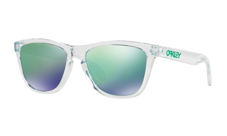 OAKLEY Okulary FROGSKINS Polished Clear / Jade Iridium OO9013-A3