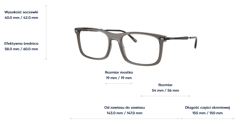 Ray-Ban Vista Okulary korekcyjne RX7260-8463