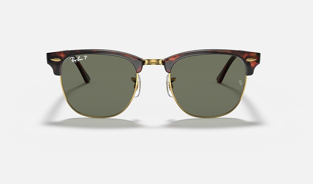 Ray-Ban Okulary przeciwsłoneczne z polaryzacją CLUBMASTER RB3016-990/58