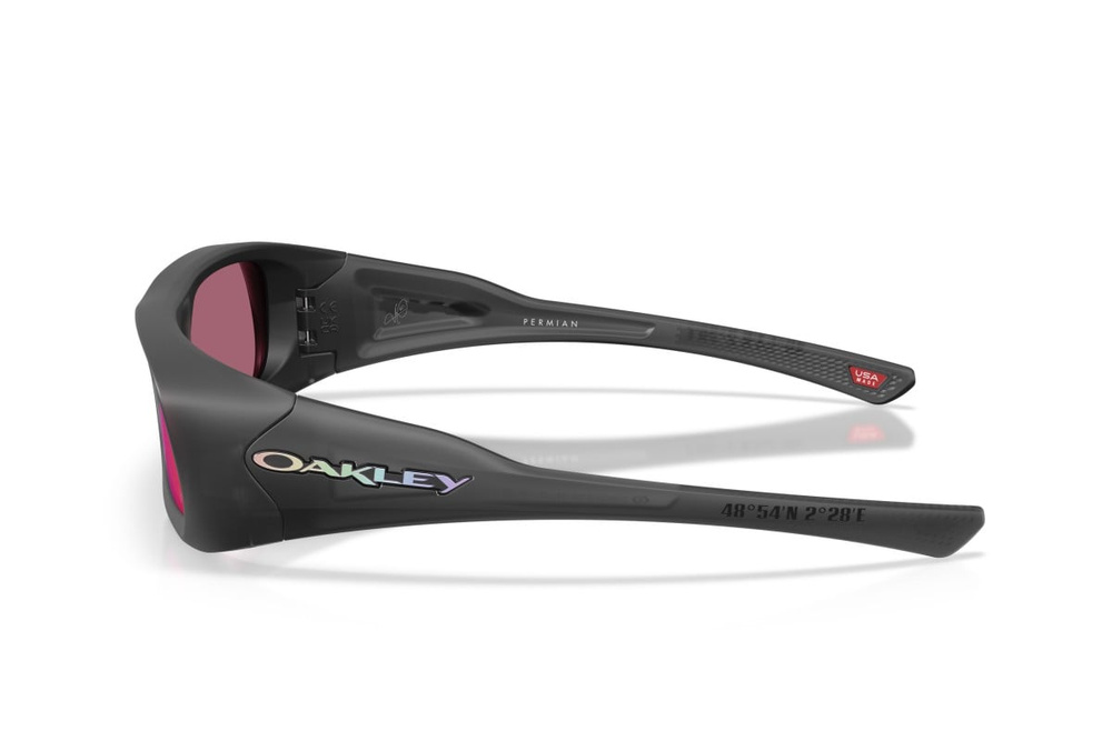 Oakley Okulary przeciwsłoneczne PERMIAN Kylian Mbappé Signature Matte Black Ink / Prizm Road OO9520-07