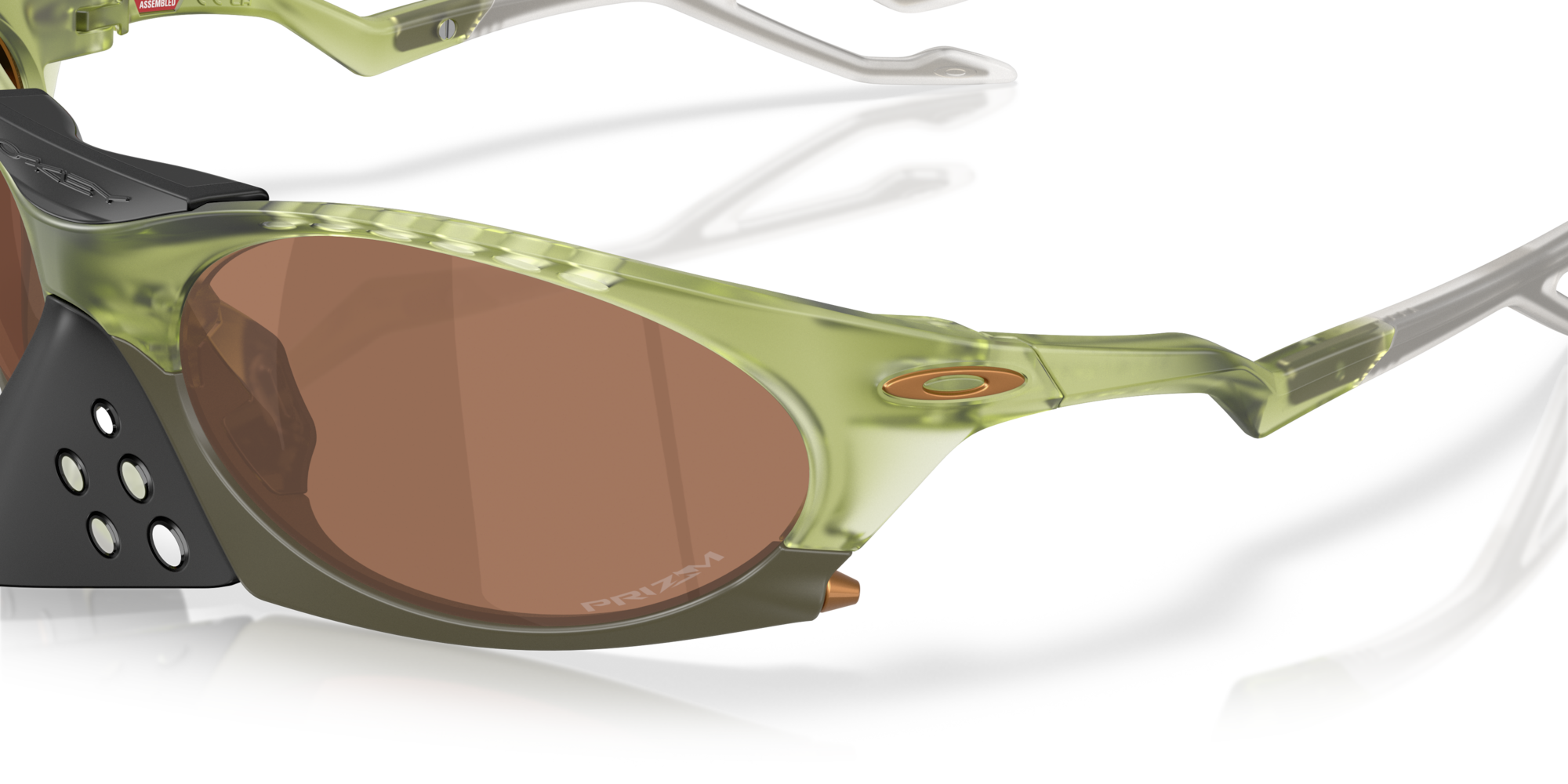 Oakley Okulary przeciwsłoneczne Matte Transparent Fern / Prizm Tungsten PLANTARIS OO9437-03