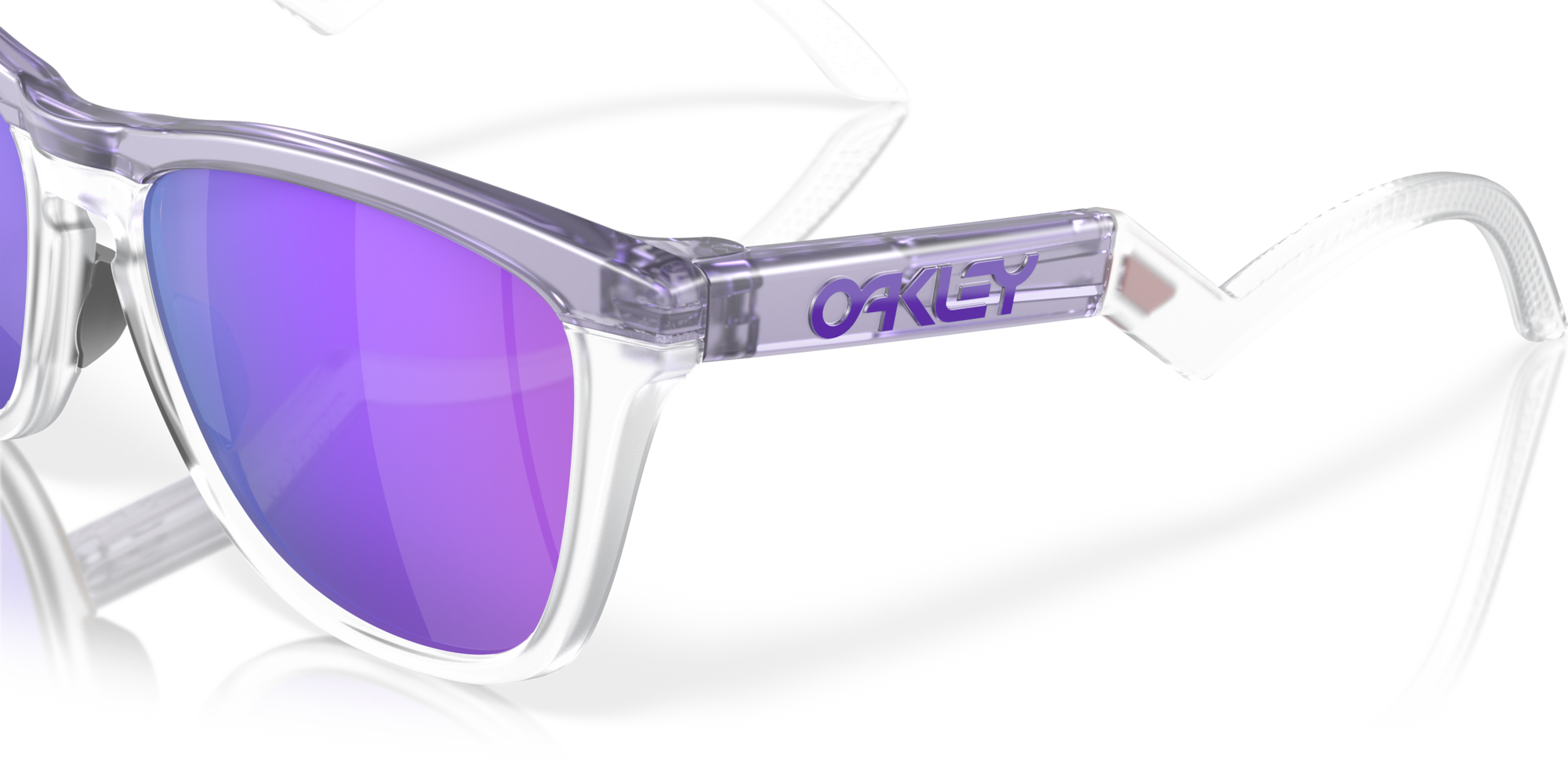 Oakley Sunglasses FROGSKINS HYBRID Matte Lilac/Matte Clear/Prizm Violet OO9289-01