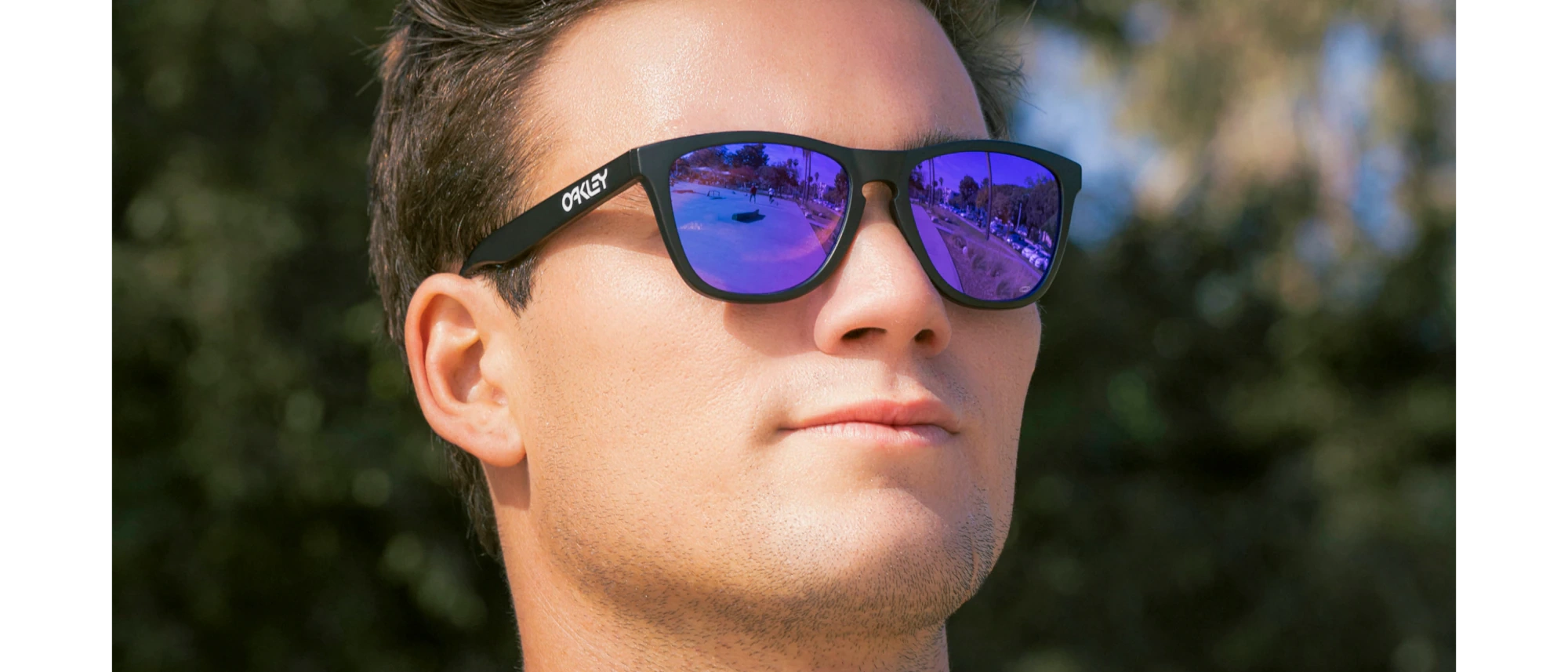 Oakley Sunglasses FROGSKINS Matte Black/Prizm Violet OO9013-H6