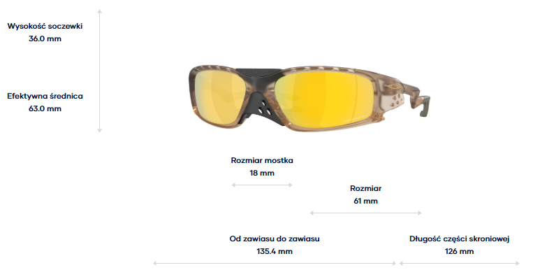 Oakley Okulary przeciwsłoneczne PLANTARIS SQ Matte Sepia / Prizm 24k Polarized OO9529-07