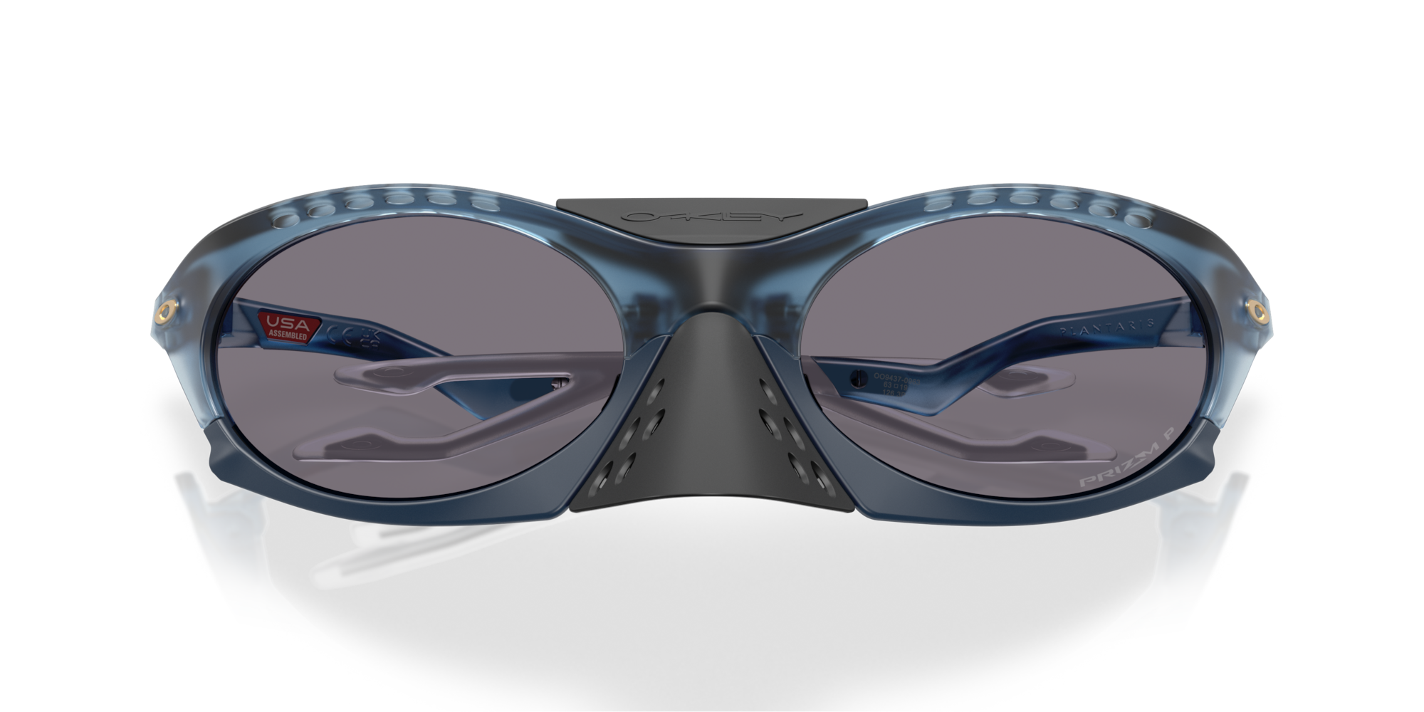 Oakley Okulary przeciwsłoneczne PLANTARIS Matt Transparent Abyss / Prizm Grey Polarized OO9437-09