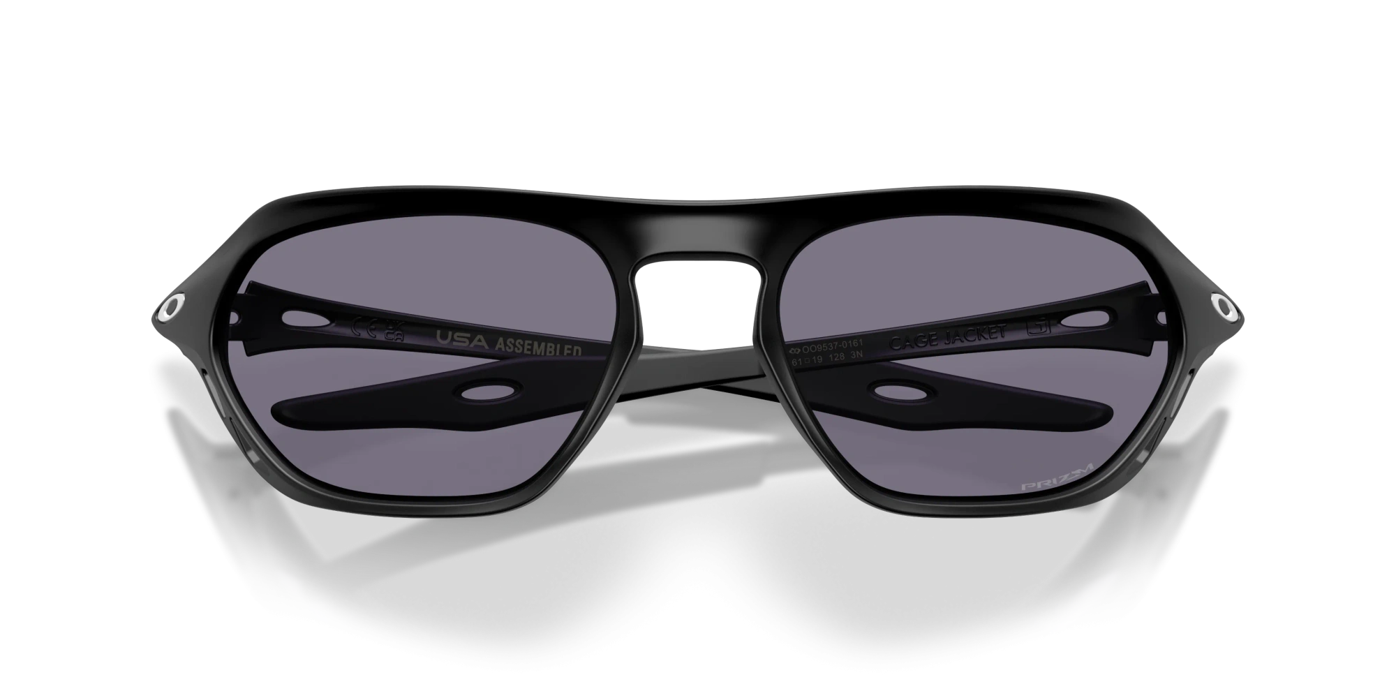 Oakley Sunglasses CAGE JACKET Matte Black/Prizm Grey OO9537-01