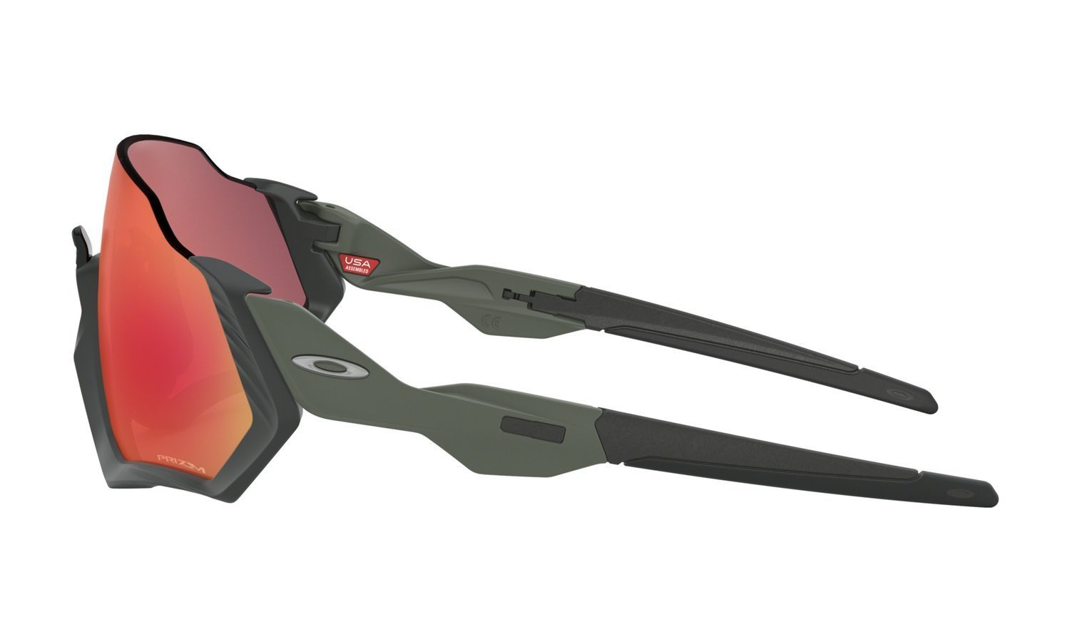 Oakley Sunglasses FLIGHT JACKET Matte Steel/Prizm Trail Torch OO9401-17