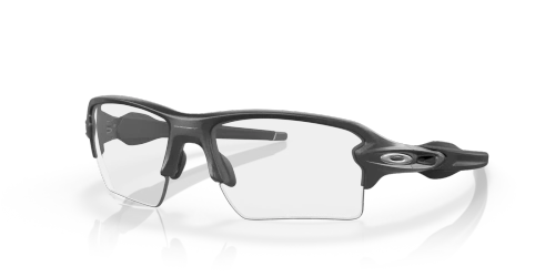 Oakley Sunglasses FLAK 2.0 XL Steel/Black Iridium Photochromic Activated OO9188-16