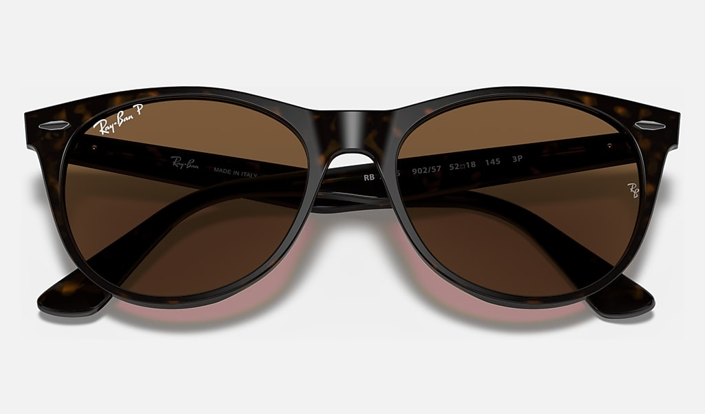 Ray-Ban Okulary przeciwsłoneczne z polaryzacją WAYFARER II RB2185-902/57