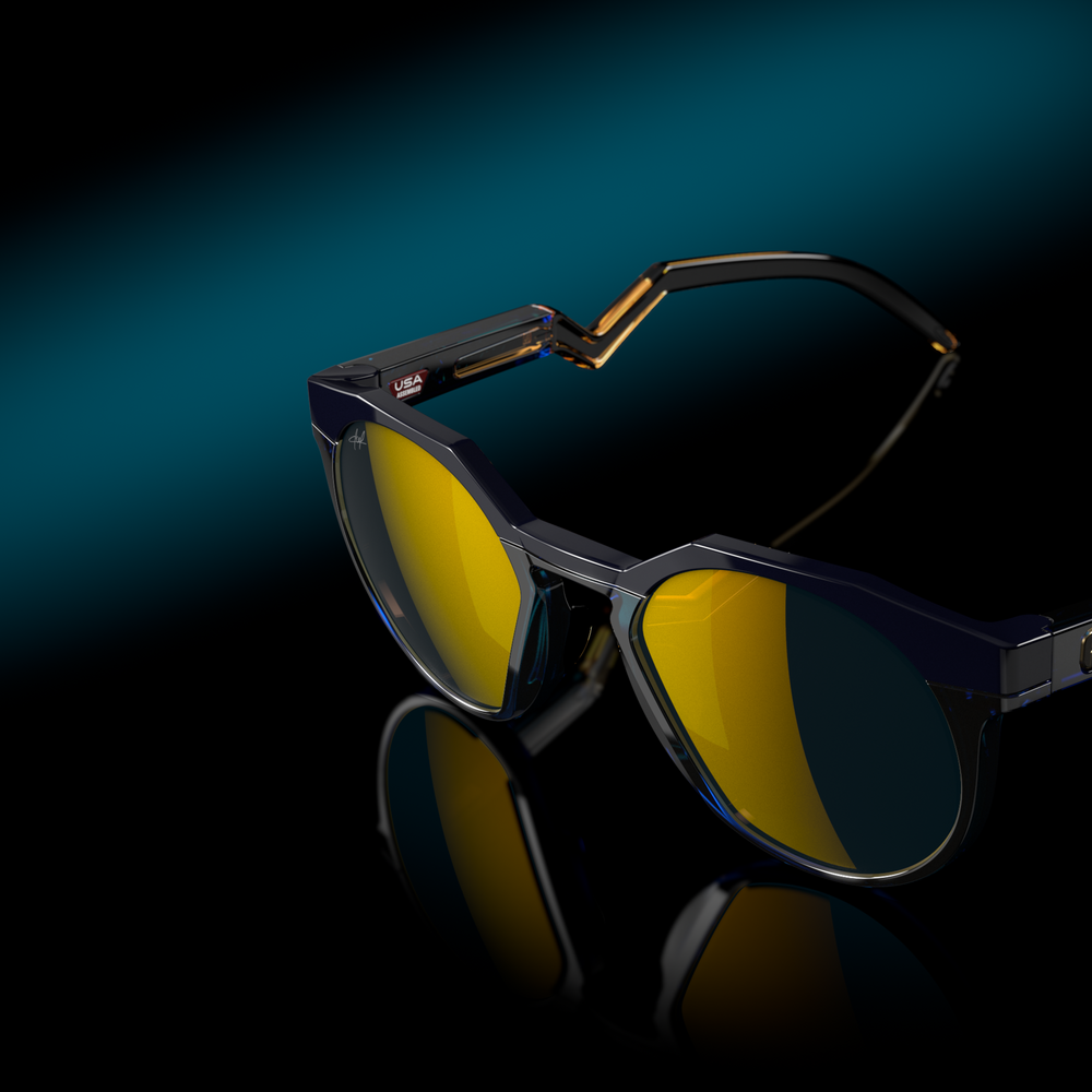 Oakley Sunglasses HSTN Navy transparent blue / Prizm 24k polarized OO9242-11