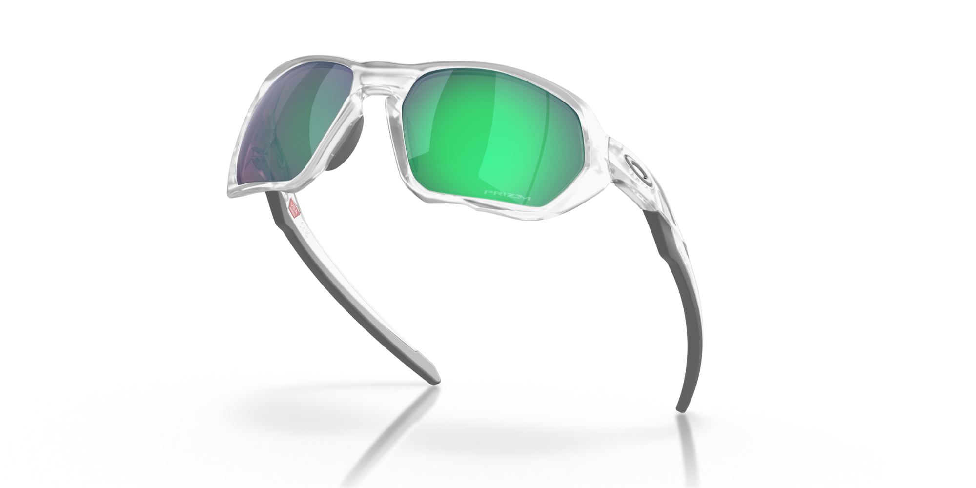 Oakley Sunglasses PLAZMA Matte Clear / Prizm Road Jade OO9019-16