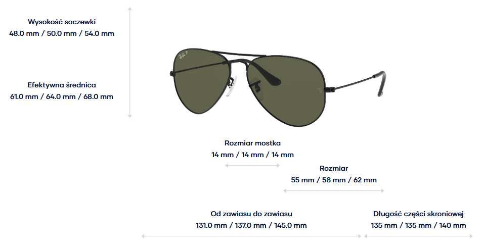 Ray-Ban Sunglasses polarized AVIATOR RB3025 - 002/58