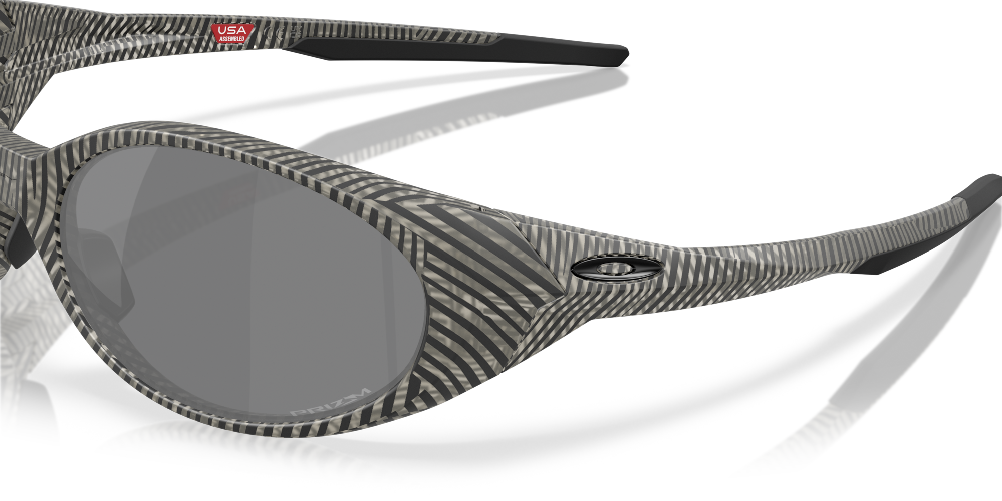 Oakley Okulary przeciwsłoneczne EYEJACKET REDUX Matt grey ink fingerprint / Prizm black OO9438-27